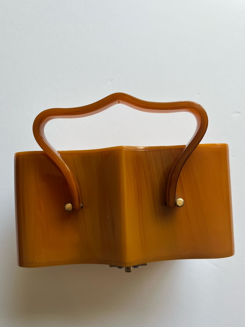 Myles Original 1950’s tortoise lucite box bag. Beautiful! - Picture 4 of 11